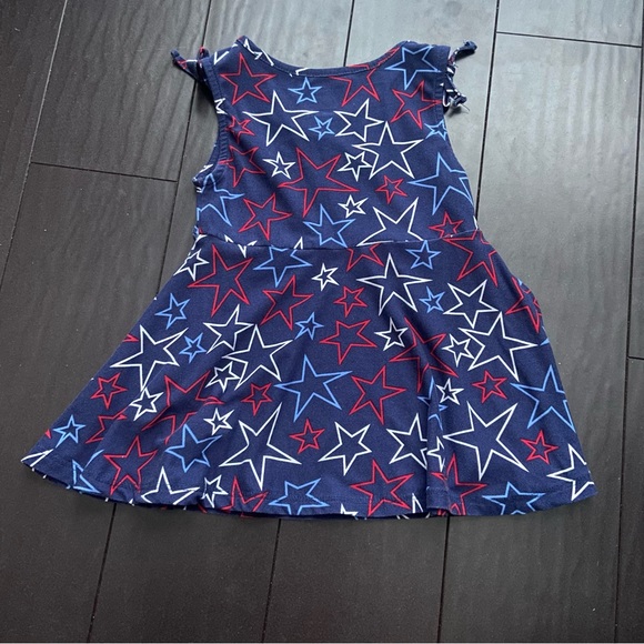 Falls Creek Kids spandex stretchy Star patriotic dress size 18M EUC - Picture 2 of 4